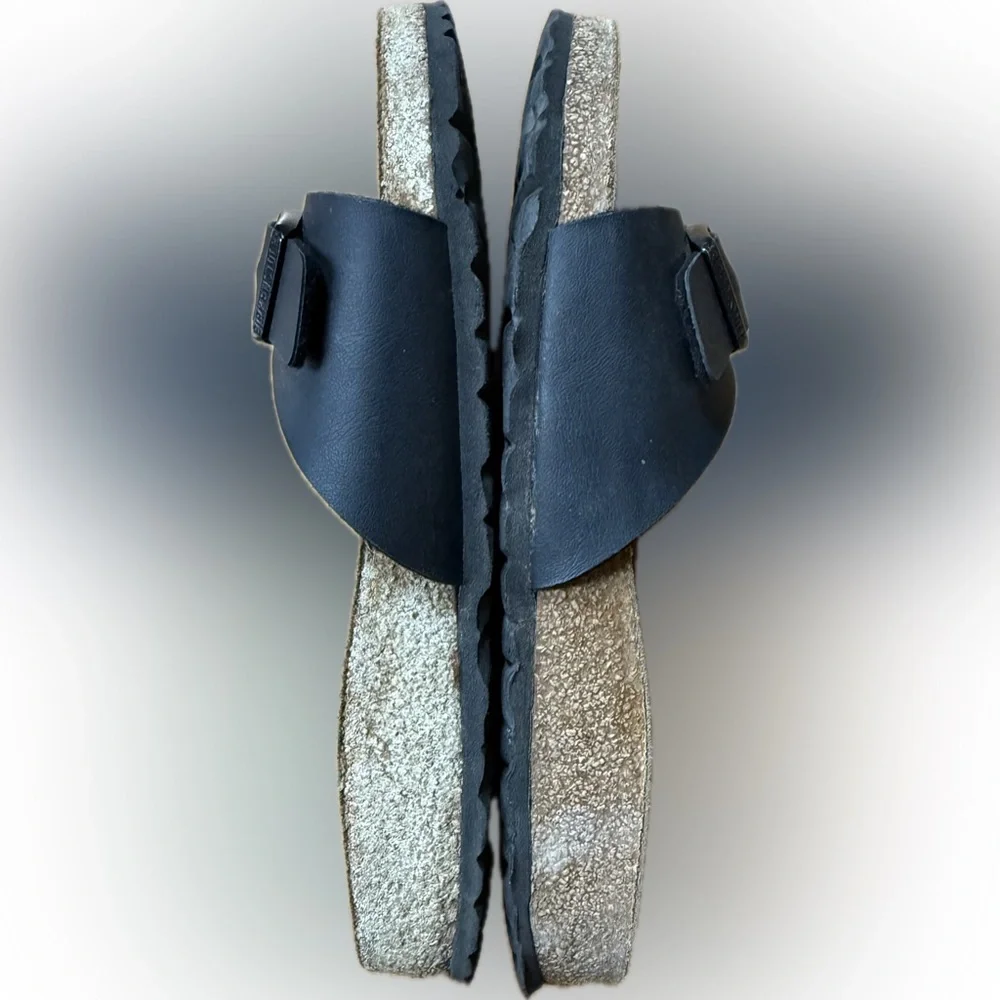 Birkenstock Madrid Classic Black Slip-On Sandals - Picture 5 of 6